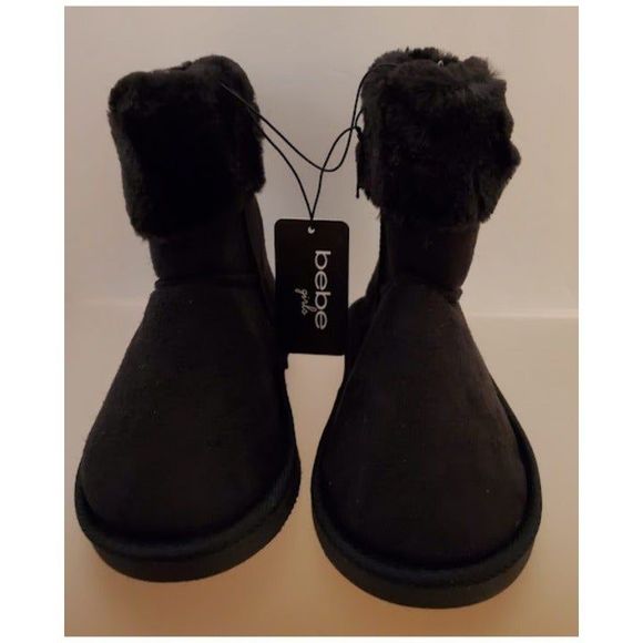 bebe Other - BEBE STUDDED FAUX FUR LINED WINTER BOOTS